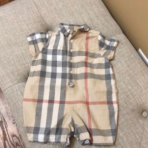 Burberry baby romper size 3M